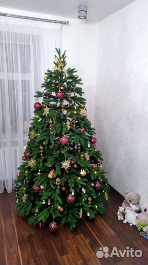 Ель искусственная 210 см премиум (литая+пвх)