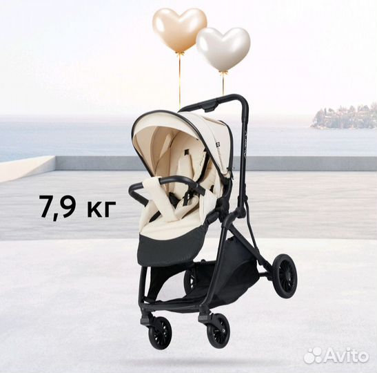 Прогулочная коляска happy baby avery sand новая