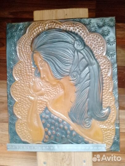 Чеканки,картина из крошки натурального камня