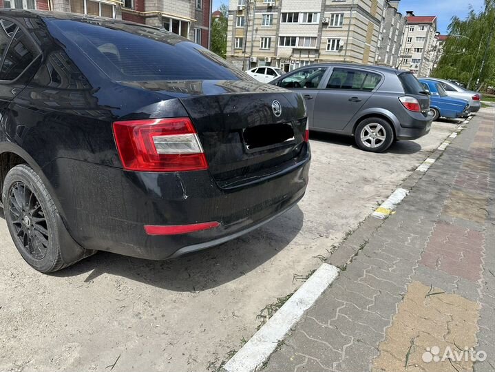 Задний бампер октавия а 7