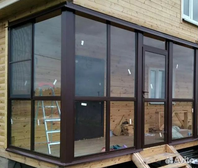 Тамбур из алюминия