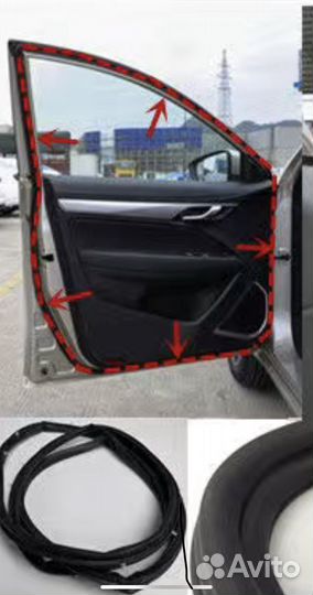Уплотнитель двери Geely Emgrand EC7 (к-т 4 двери)
