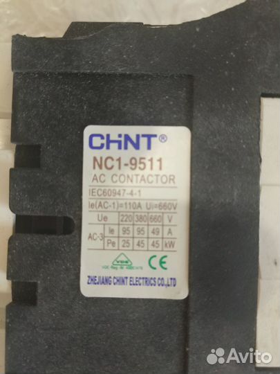 Контактор пускатель nc1-9511 220в chint