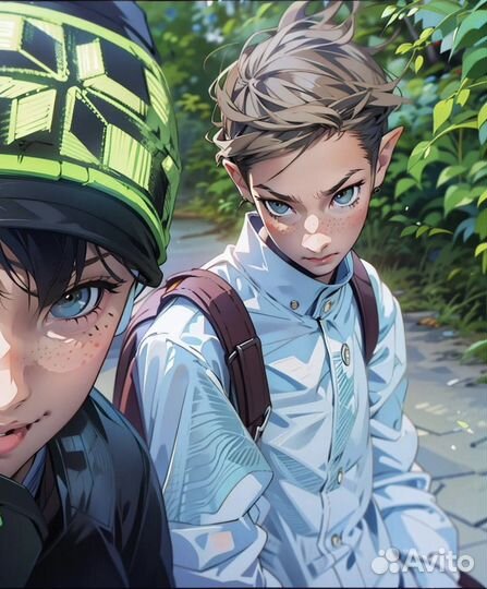 Арт-фото в стиле аниме