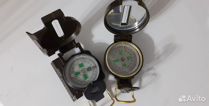 Компас жидкостный Lensatic складной с линзой