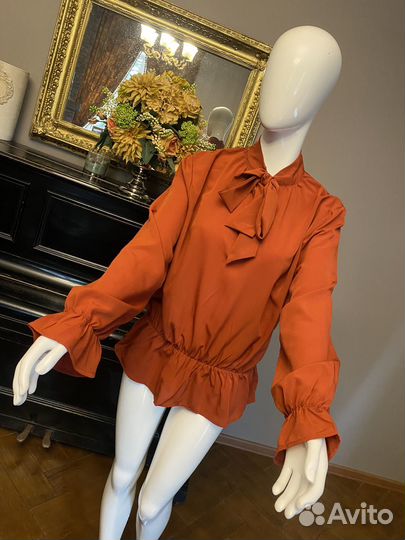 Terranova L 48 шикарная блузка терракотового
