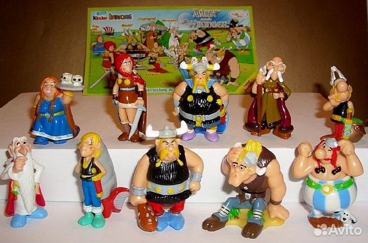 Астерикс и римляне, викинги, юбилей киндер серии