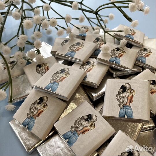 Жвачки/шоколад с логотипом/на ресепшн/на свадьбу