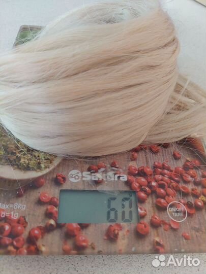 Волосы для наращивания 55см блонд