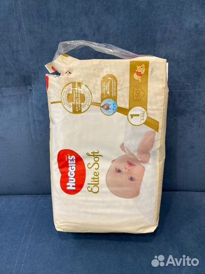 Подгузники huggies elite soft 1
