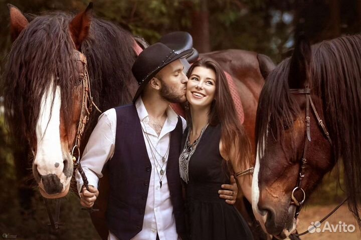 Конная фотосессия, фото с лошадьми