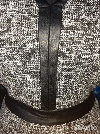 Платье сарафан мини, твид dkny Donna Karan