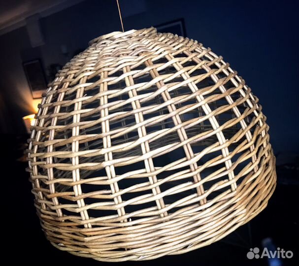 Абажур плетеный