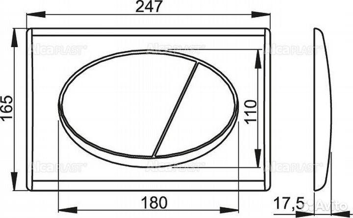 Инсталляция Alcaplast Sadromodul AM101/1120-3:1 R