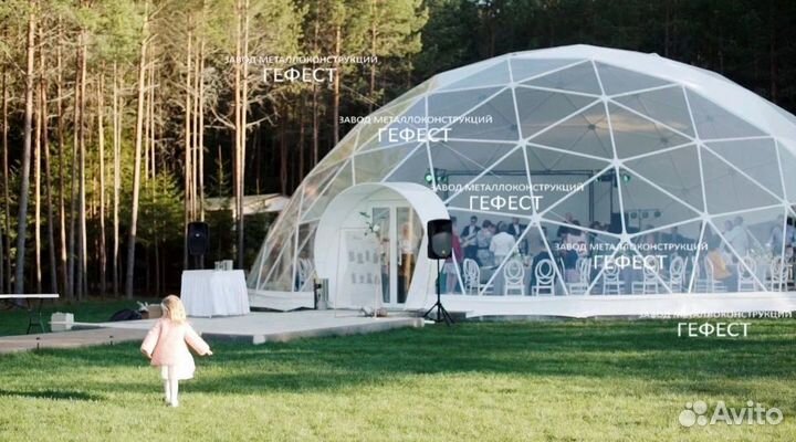 Сферический шатер для кафе и рестранов S112м2