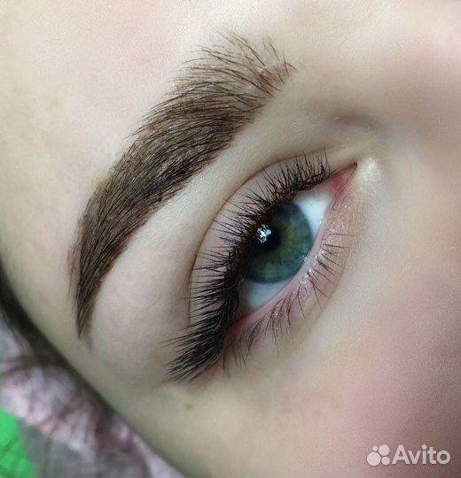 Наращивание ресниц 1,5 часа; обучение