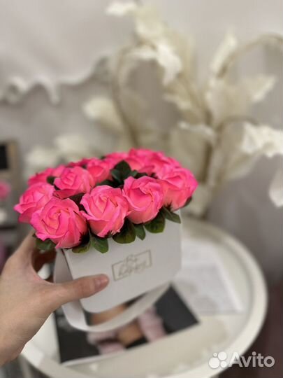 Букет из мыльных роз