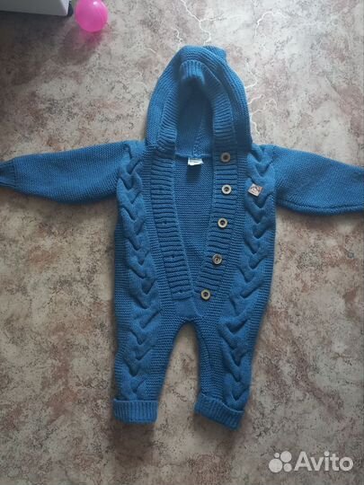 Продам вязаный комбинезон на мальчика