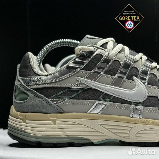 Кроссовки зимние Nike P-6000 gray and white