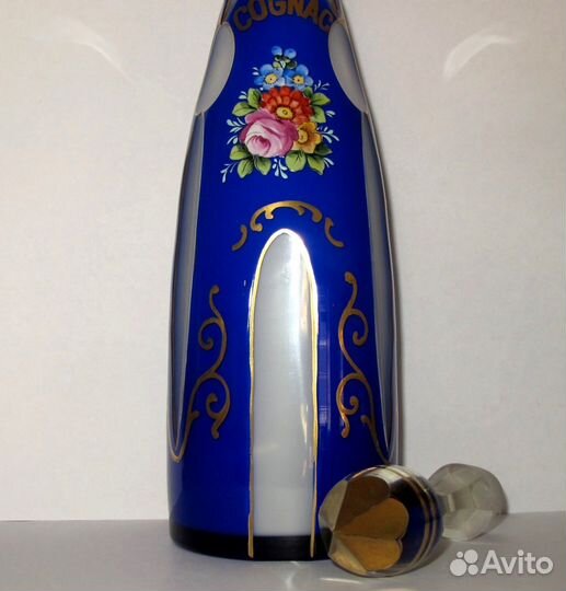 Графин. Многослойное стекло. Богемия