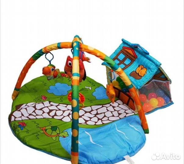 Развивающий коврик с шариками