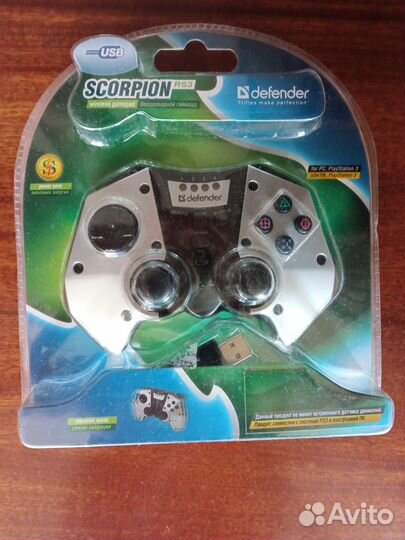 Геймпад Defender Scorpion RS3