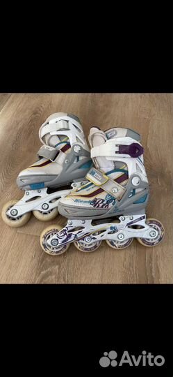 Ролики Action для девочки 26-31, защита