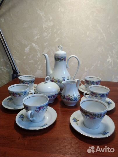 Сервиз кофейный. Фарфор. Раритет. ГДР
