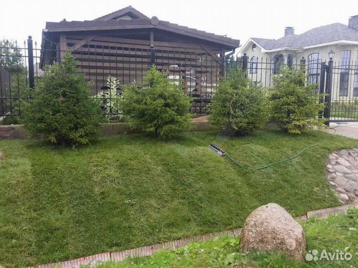 Укладка рулонного газона