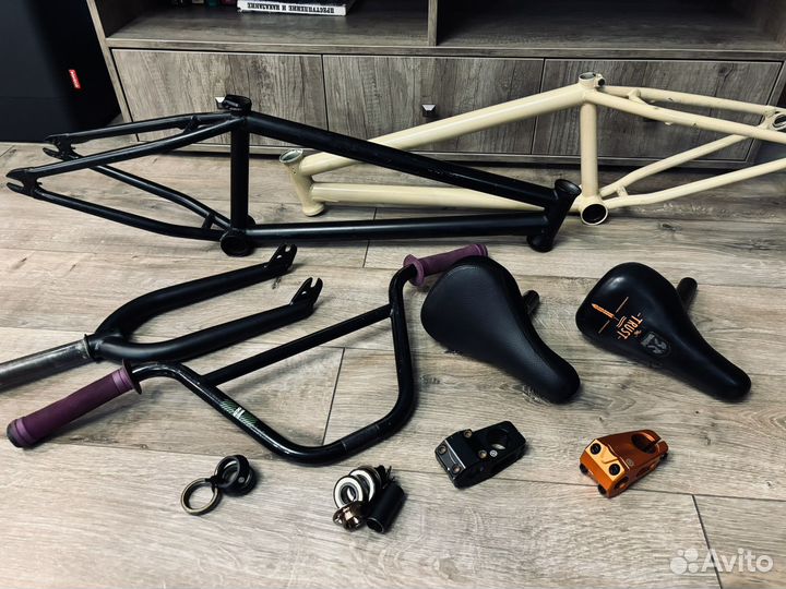 Bmx дербан - запчасти рама, вилка wtp salt