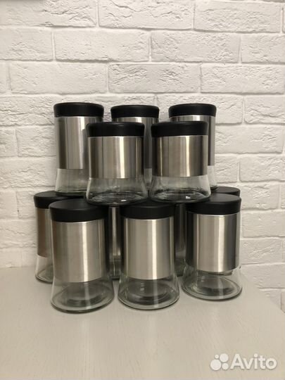 13 банок для сыпучих продуктов