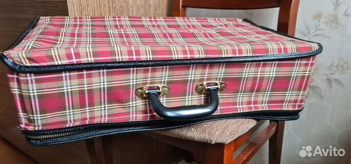 Чемодан клетчатый СССР новый