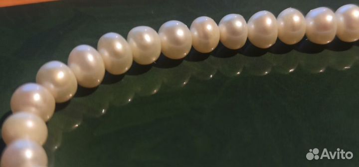 Жемчуг натуральный бусы. нить 40,5 см
