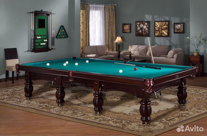 Бильярд монтаж 12 футов камень