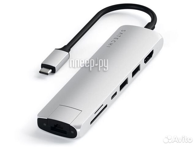 Хаб USB Satechi Type-C Slim Multiport Ethernet