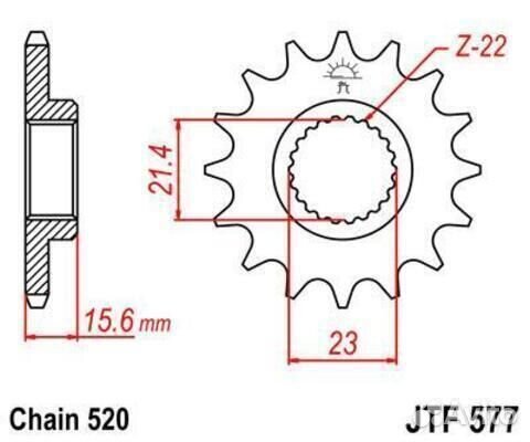 Звезда ведущая JTF577 15