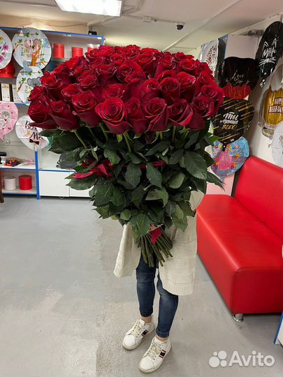 Розы 51 штука 1 метр