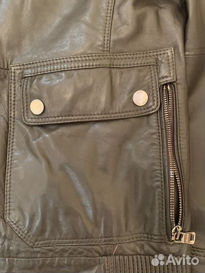 Кожаная куртка hugo boss