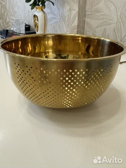 Миска-дуршлаг из нержавейки