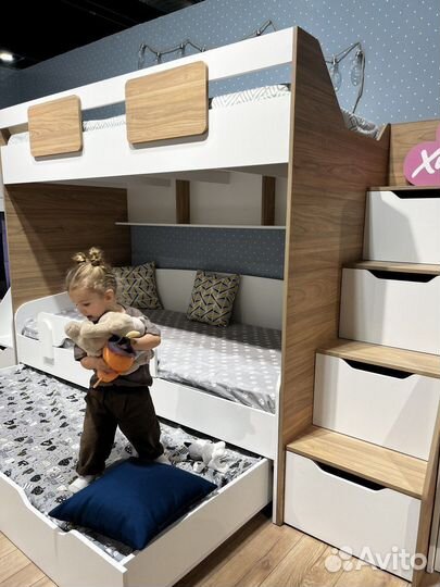 Двухъярусная кровать чердак детская