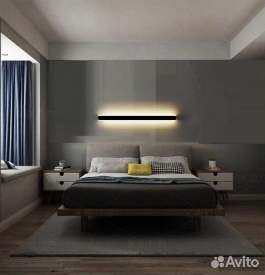 Светильник 4383 черный D600*60/H60/LED/18W