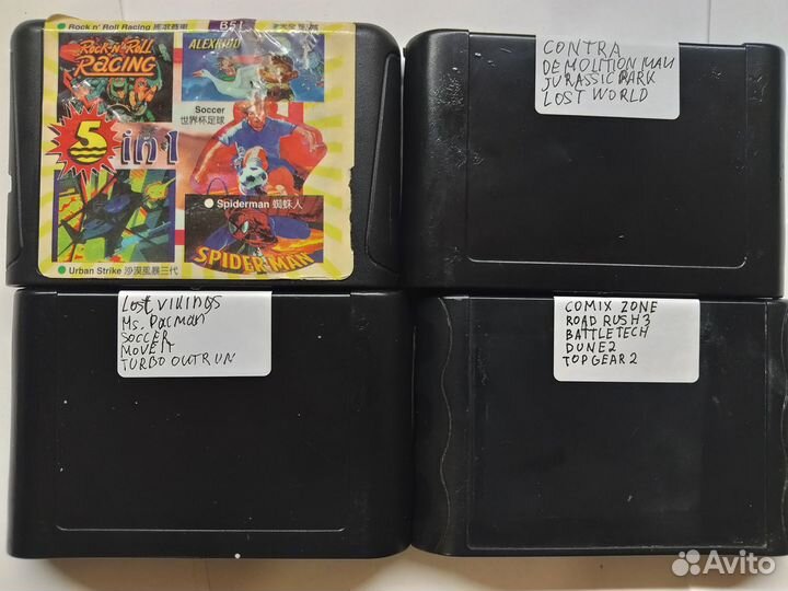 Sega Картриджи 90-00ых Сборники Полноплатные