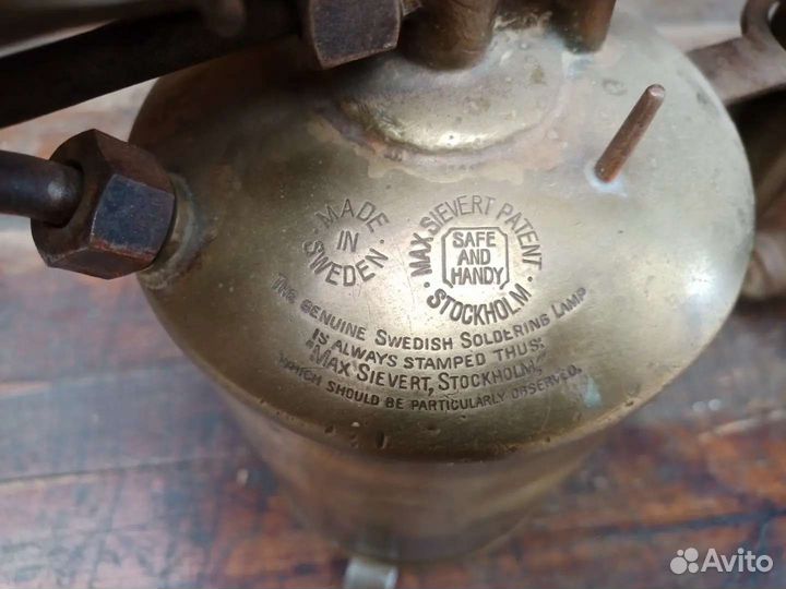 Лампа паяльная. Швеция. Громадная