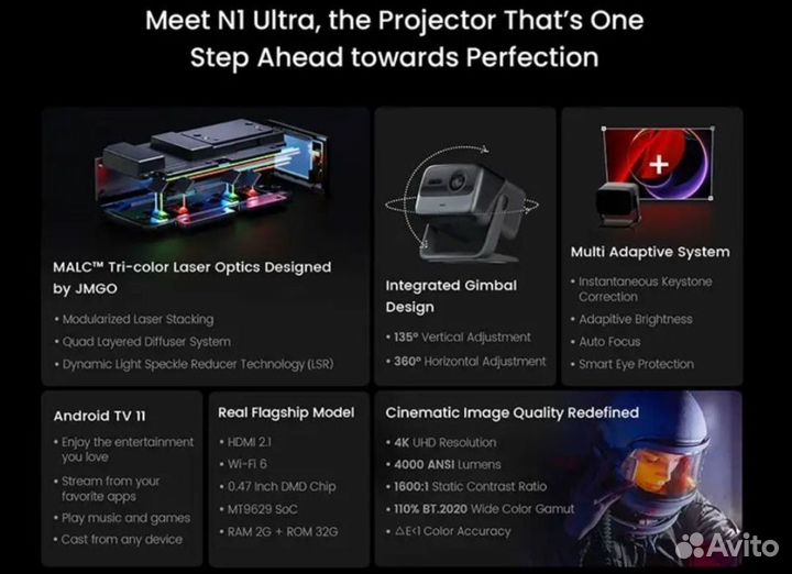 Проектор jmgo n1 ultra(global)