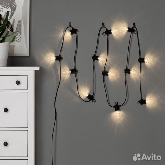 Гирлянда svartra IKEA