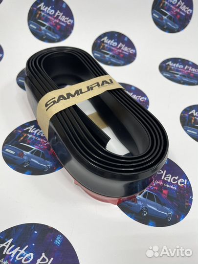 Универсальная губа Samurai черная глянцевая