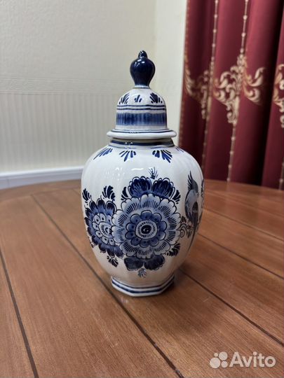 Имбирная ваза Gilde original delft handgemalt