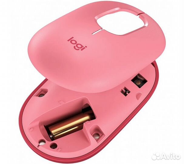 Беспроводная мышь Logitech Pop, розовый