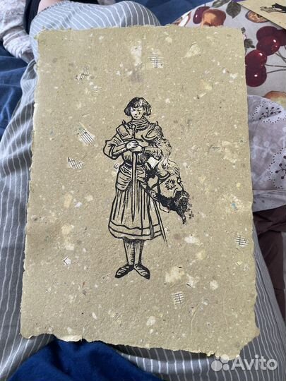 Постер ручной работы (рыцарь)