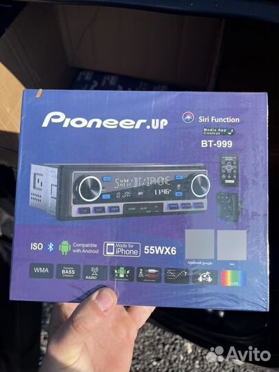 Авто магнитола Pioneer с bluetooth (новая)